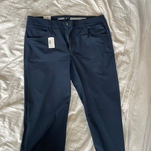 Johnnie-O performance pants blue 35x34. NEW WITH TAGS.